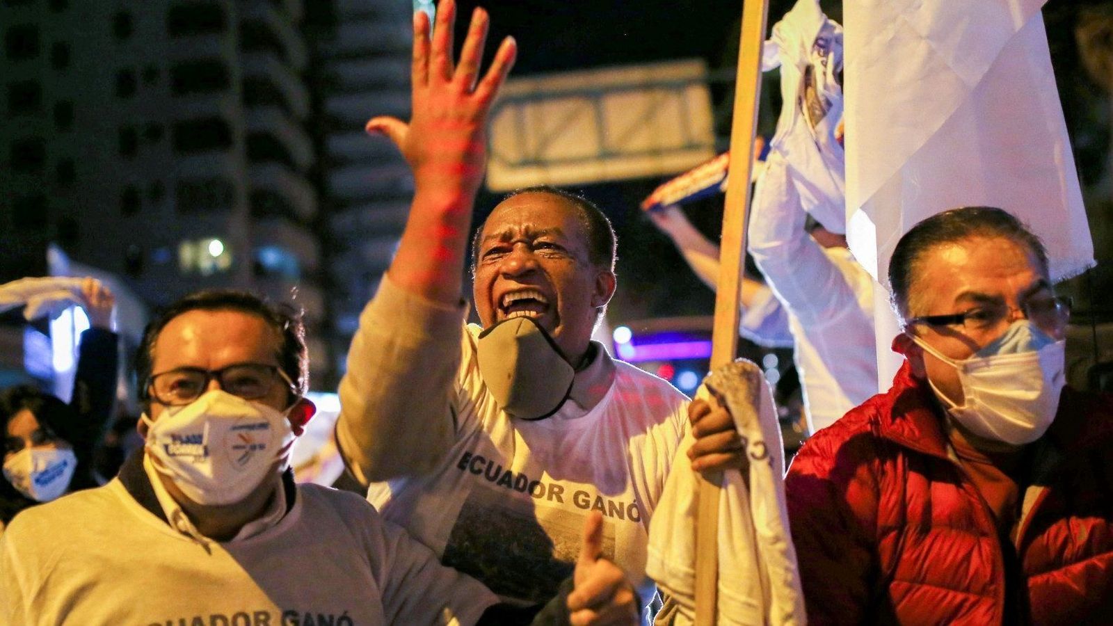 Calles de Ecuador tras las elecciones