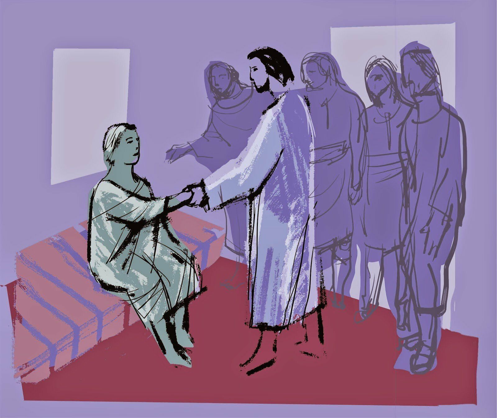 Jsús y la suegra de Pedro