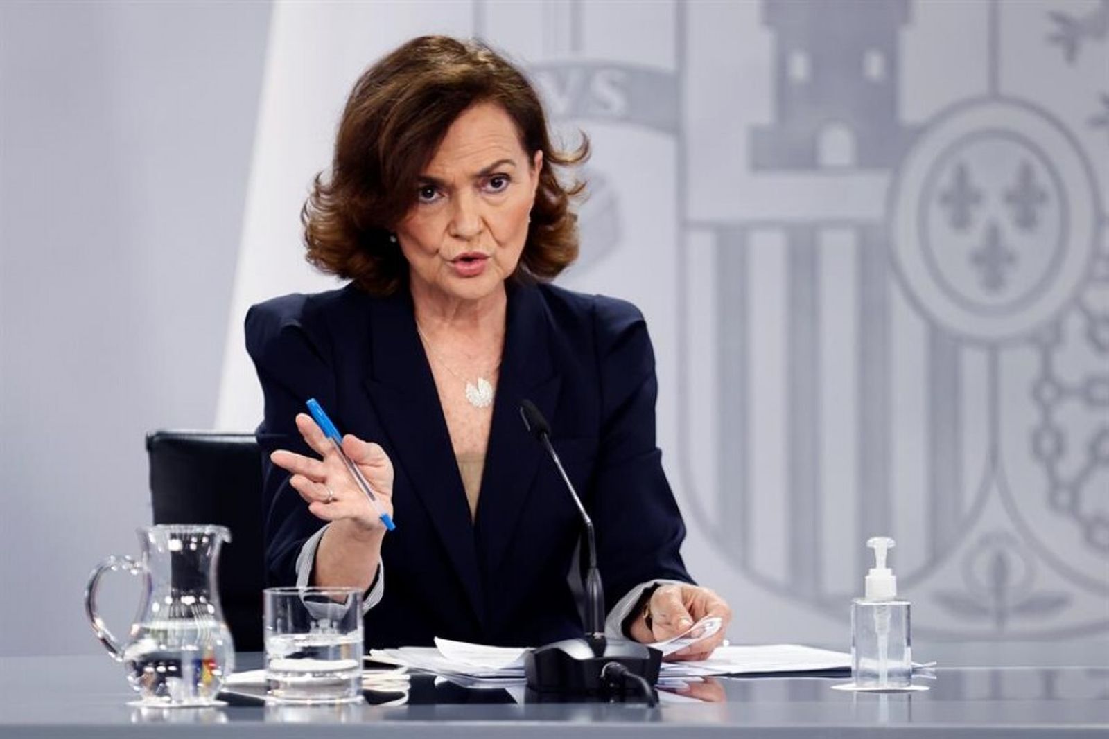 Carmen Calvo, en el Consejo de Ministros
