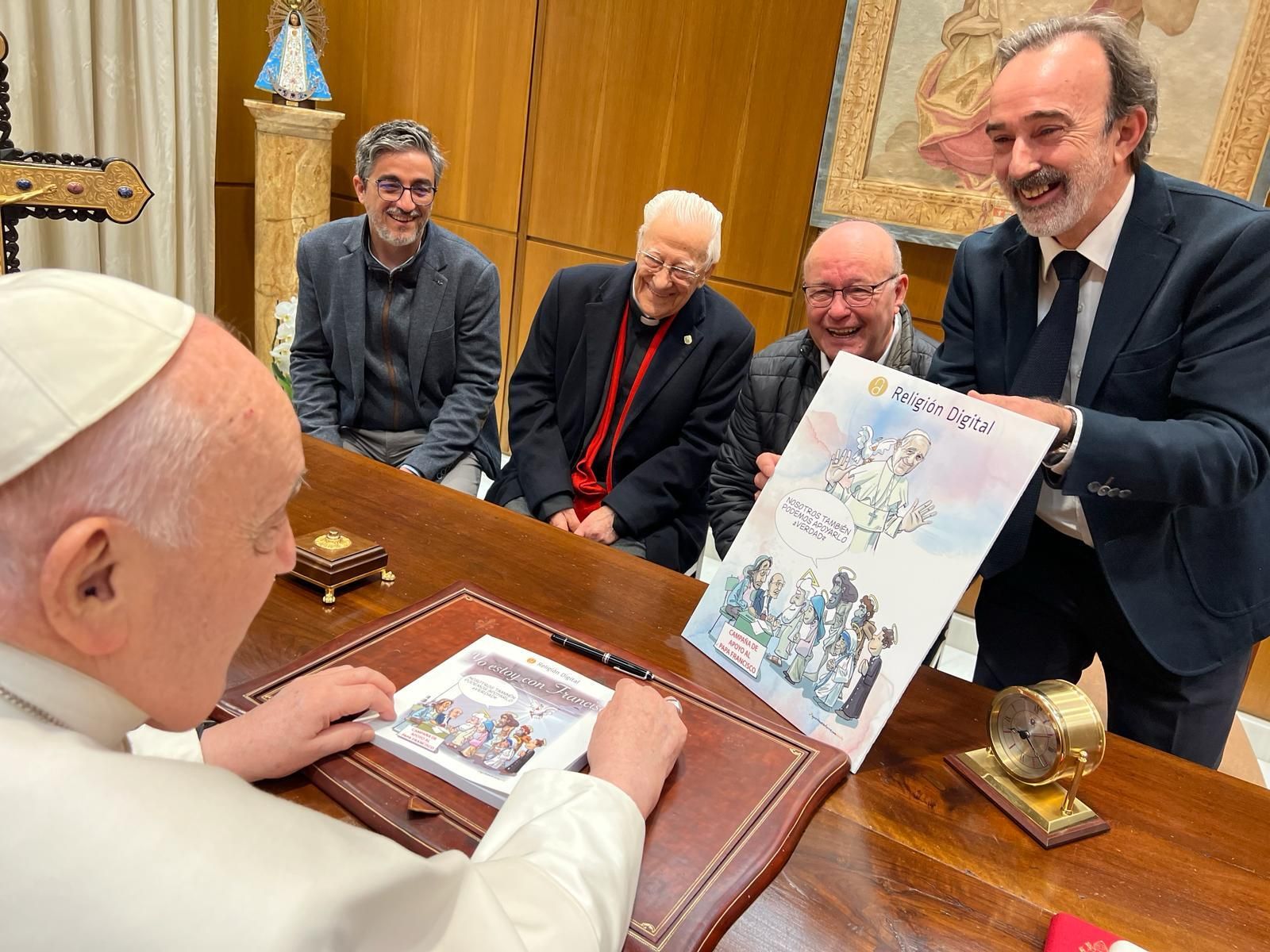 Francisco recibe los ecos de la campaña RDconelPapa