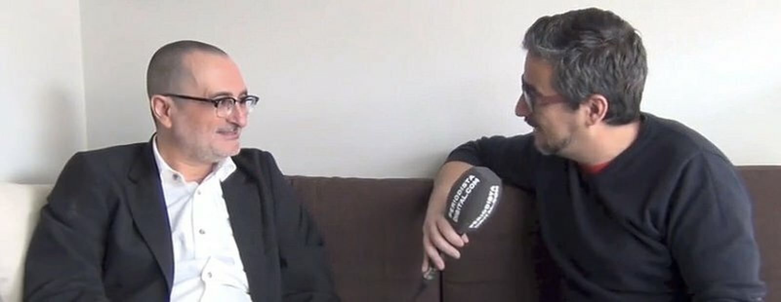 Joan Carles Mèlich, con Jesús Bastante