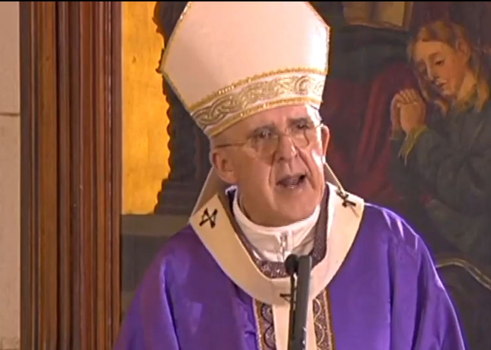 Cardenal Osoro, en el funeral de La Almudena