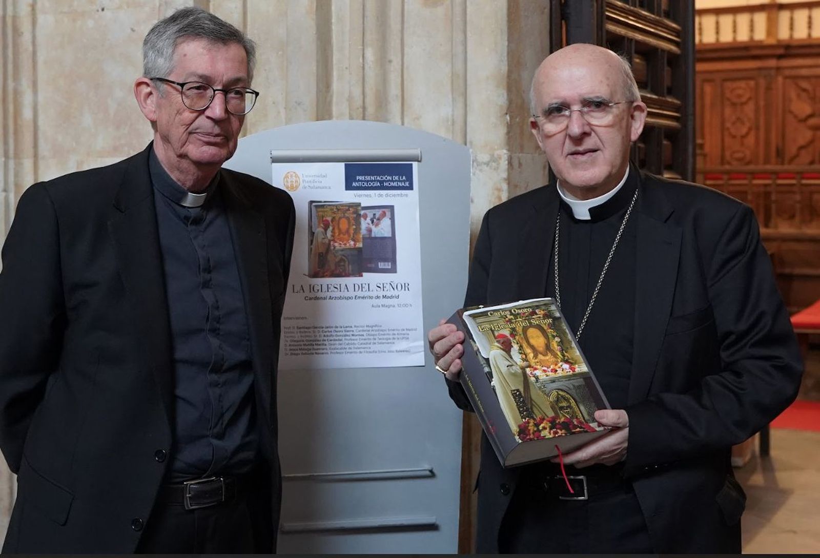 Santiago García-Jalón de la Lama y el cardenal Carlos Osoro
