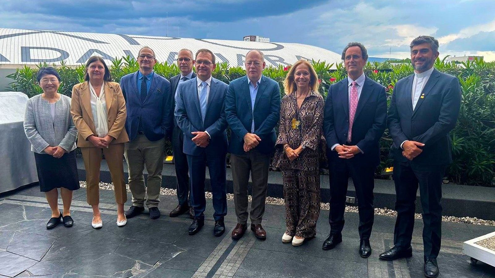 Los representantes de la Red universitaria SACRU