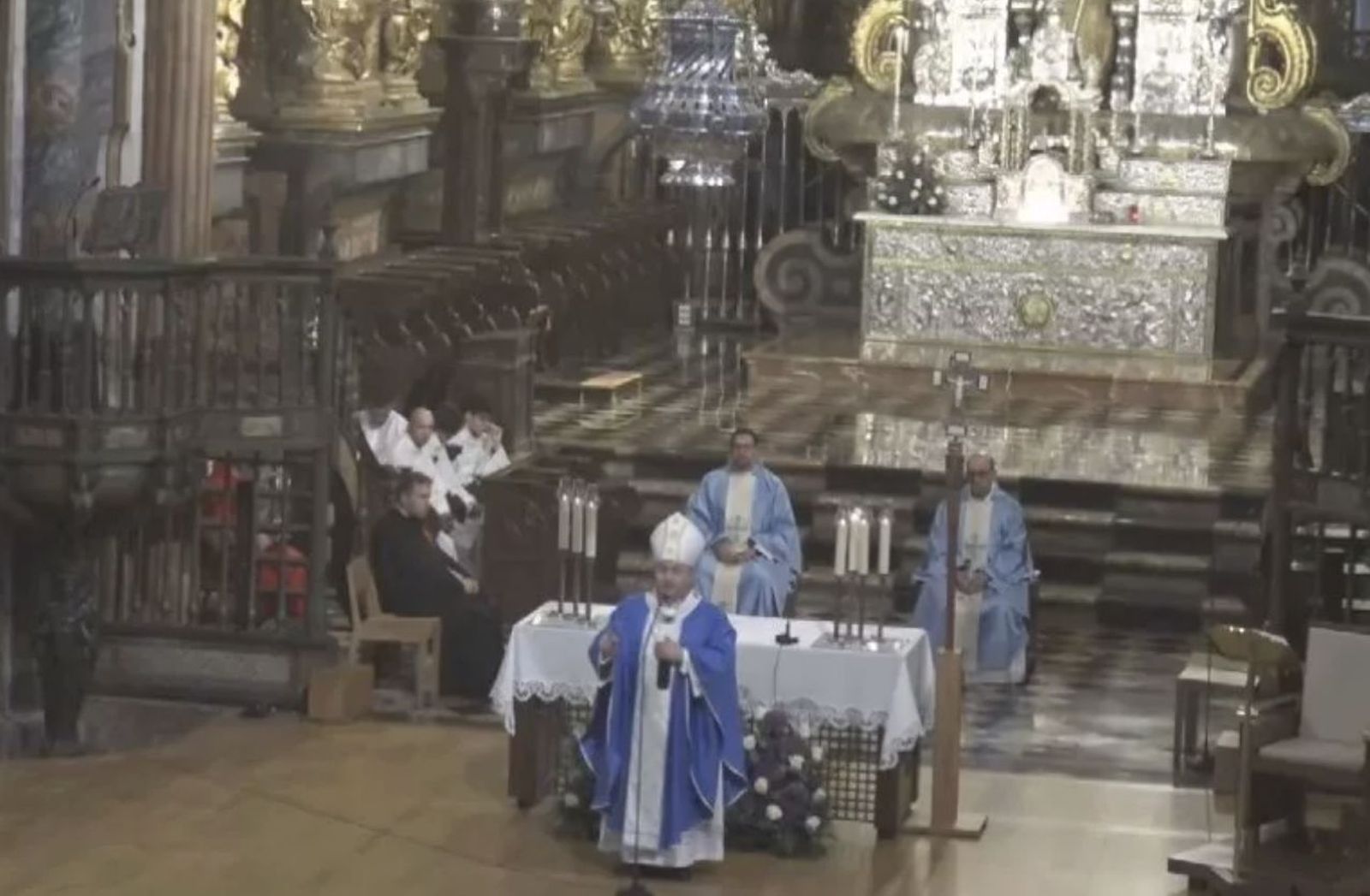 Monseñor Prieto, en la misa de la Inmaculada