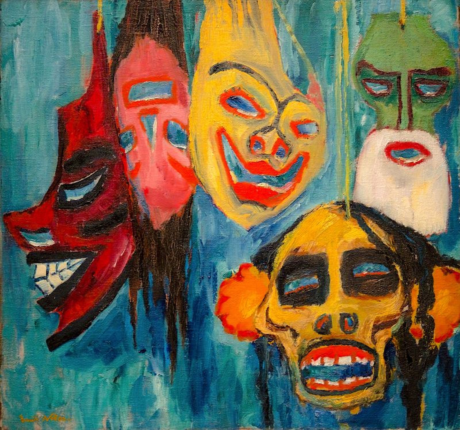 'Naturaleza muerta con máscaras', Nolde