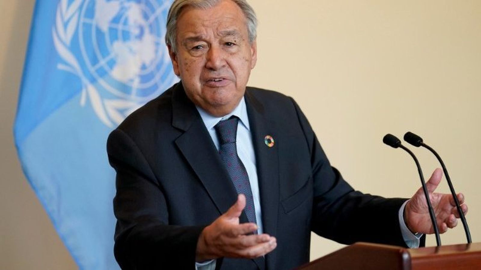 Antonio Guterres, Secretario General de Naciones Unidas.
