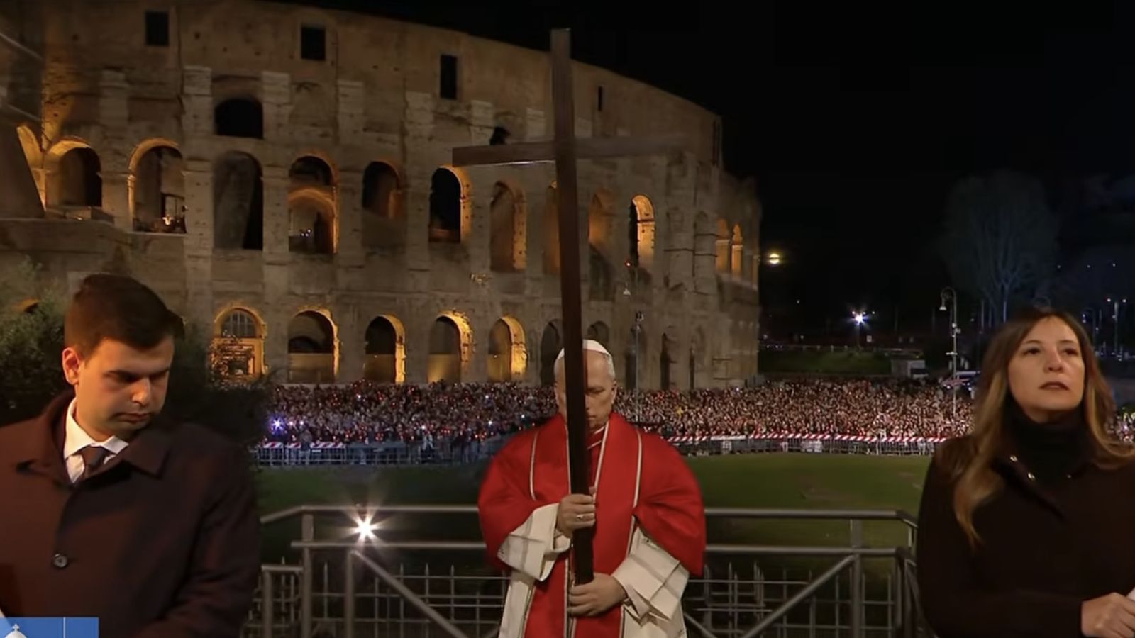 El Papa, en el Via Crucis