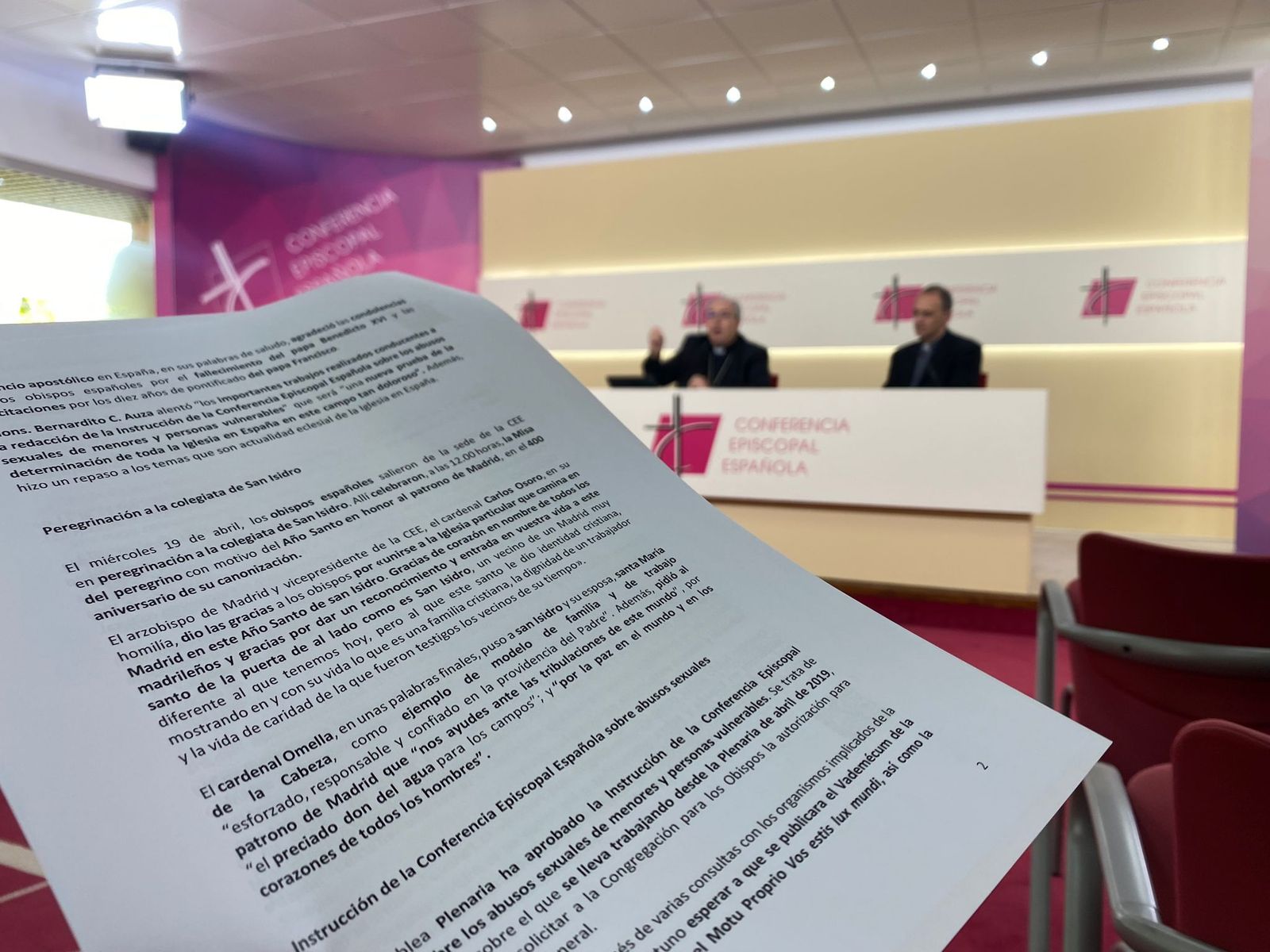 García Magán presentó la instrucción pastoral de los abusos