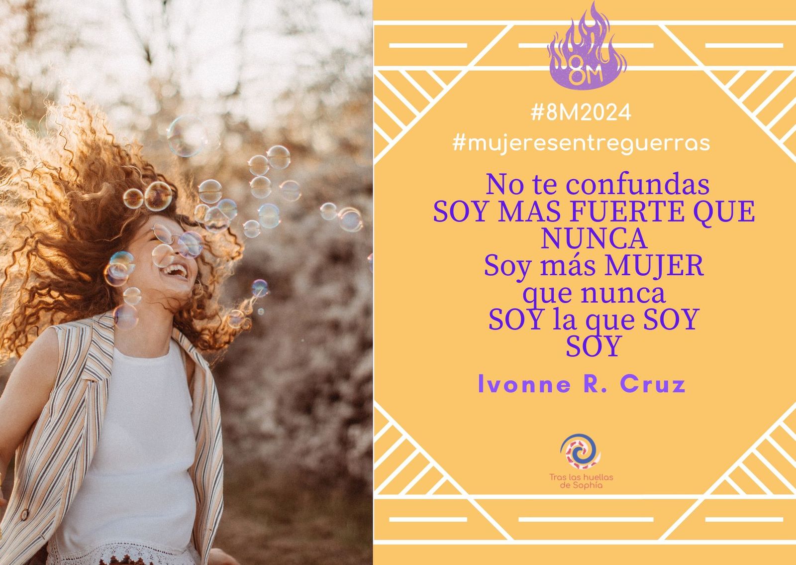 No te confundas SOY MAS FUERTE QUE NUNCA. Soy más MUJER que nunca. SOY la que SOY. SOY