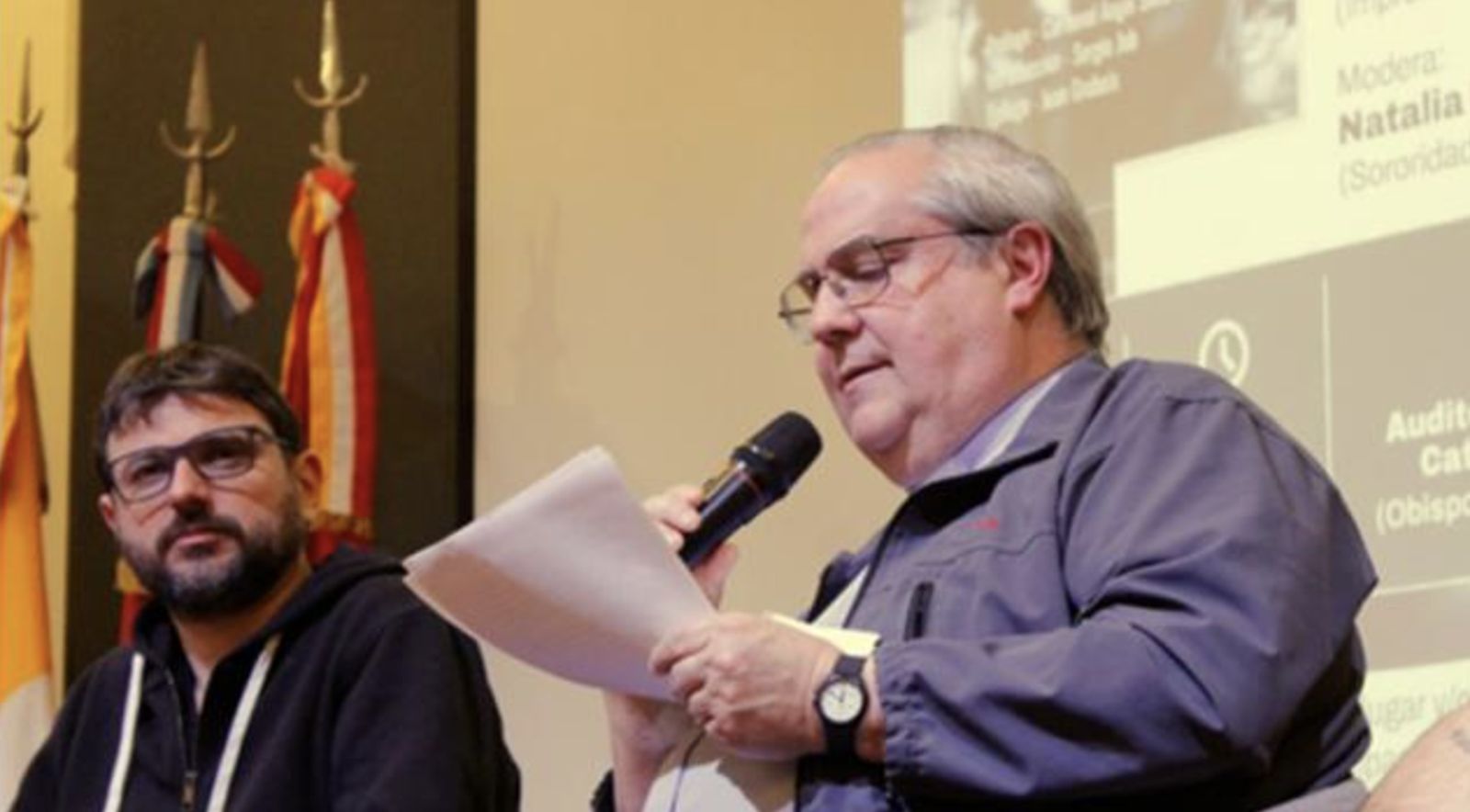 Rossi, en la presentación del libro de Grabois