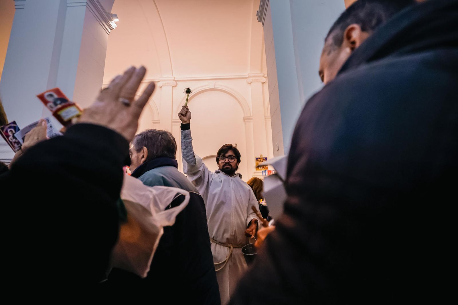 Celebración en la parroquia de San Cayetano, en Buenos Aires
