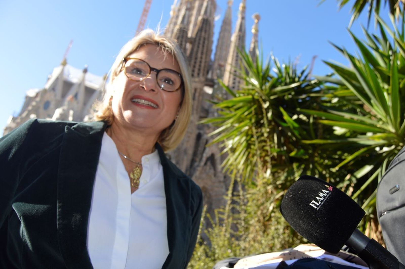 Chiara Curti, en la Sagrada Familia