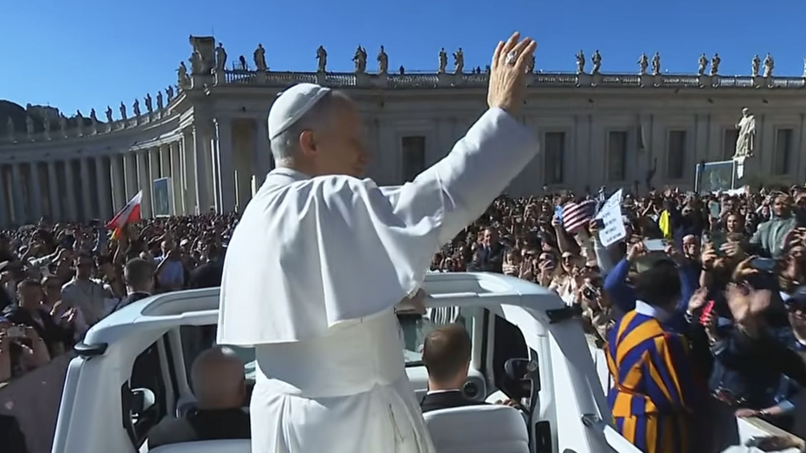 Papa, en la audiencia