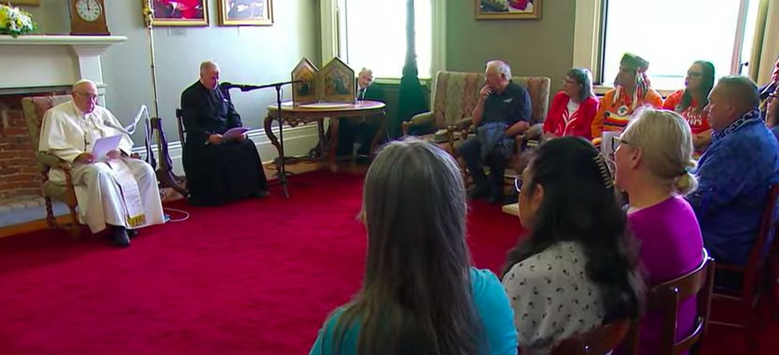 Encuentro del papa con los inuits