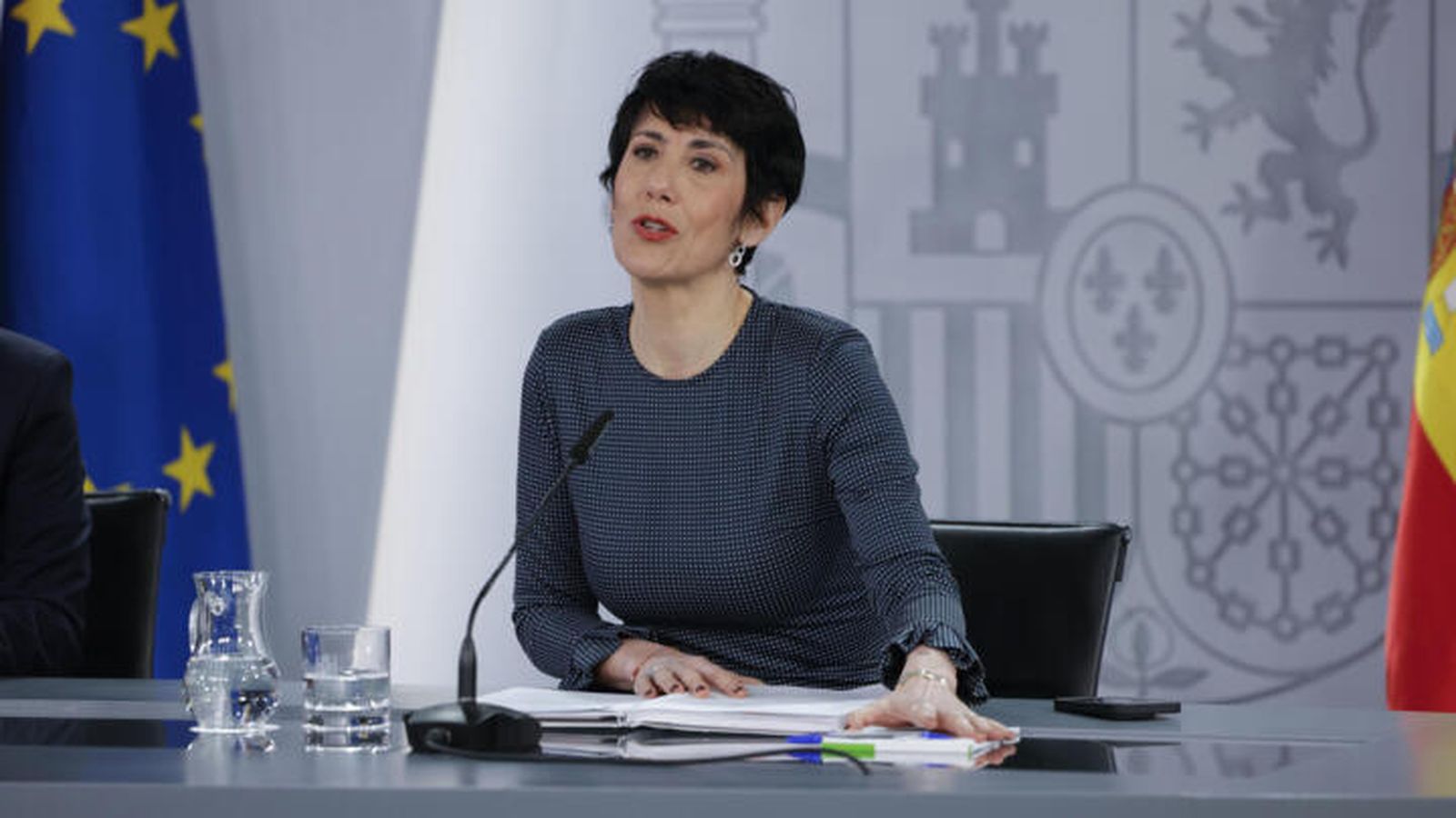 Elma Saiz, ministra de Inclusión, Seguridad Social y Migraciones, y portavoz del Gobierno