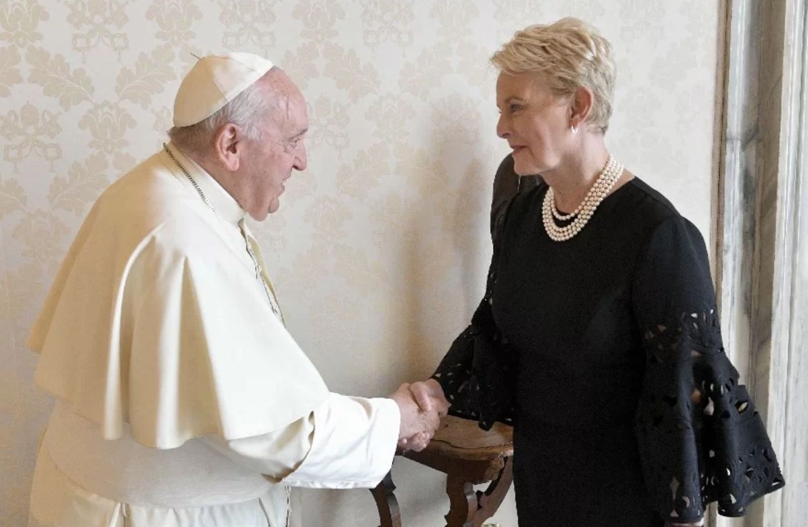 Audiencia de Francisco con Cindy McCain