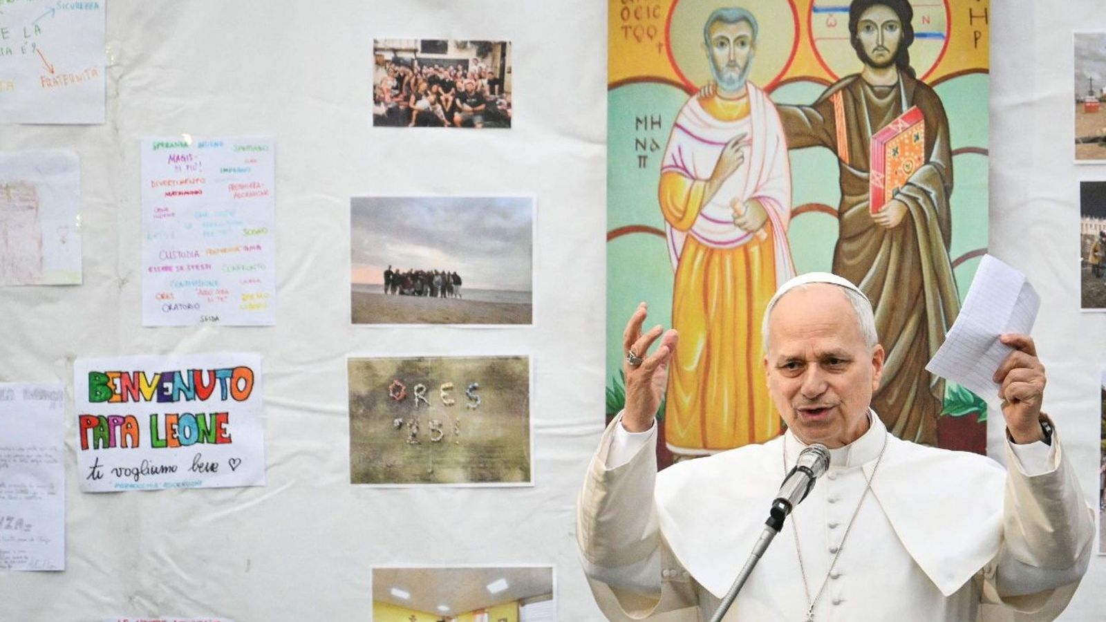 El papa preocupado guerra