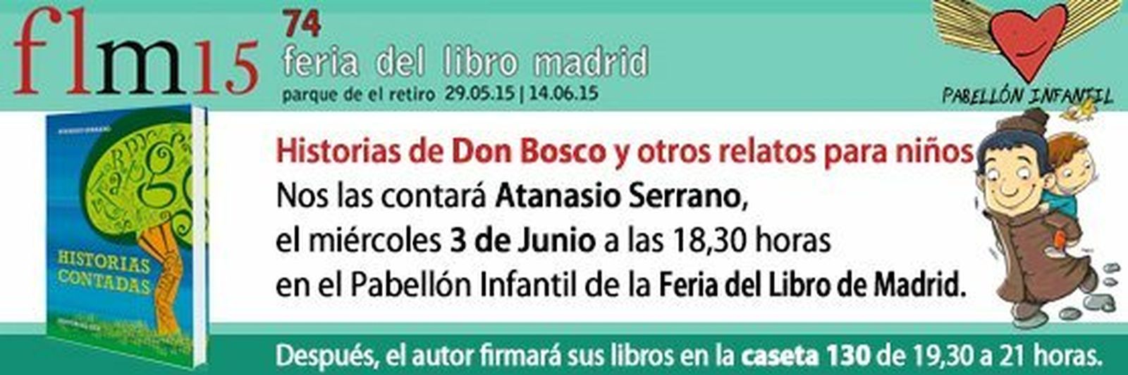 Atanasio Serrano firmará sus libros