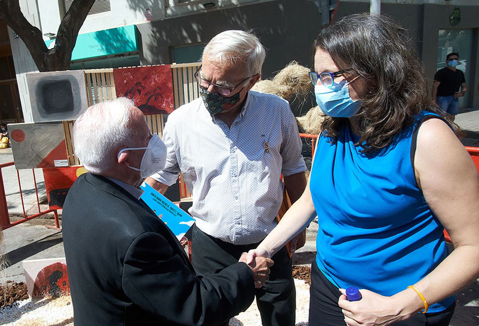 Falla Maides Cardenal Cañizares, Joan Ribo, y Mónica Oltra