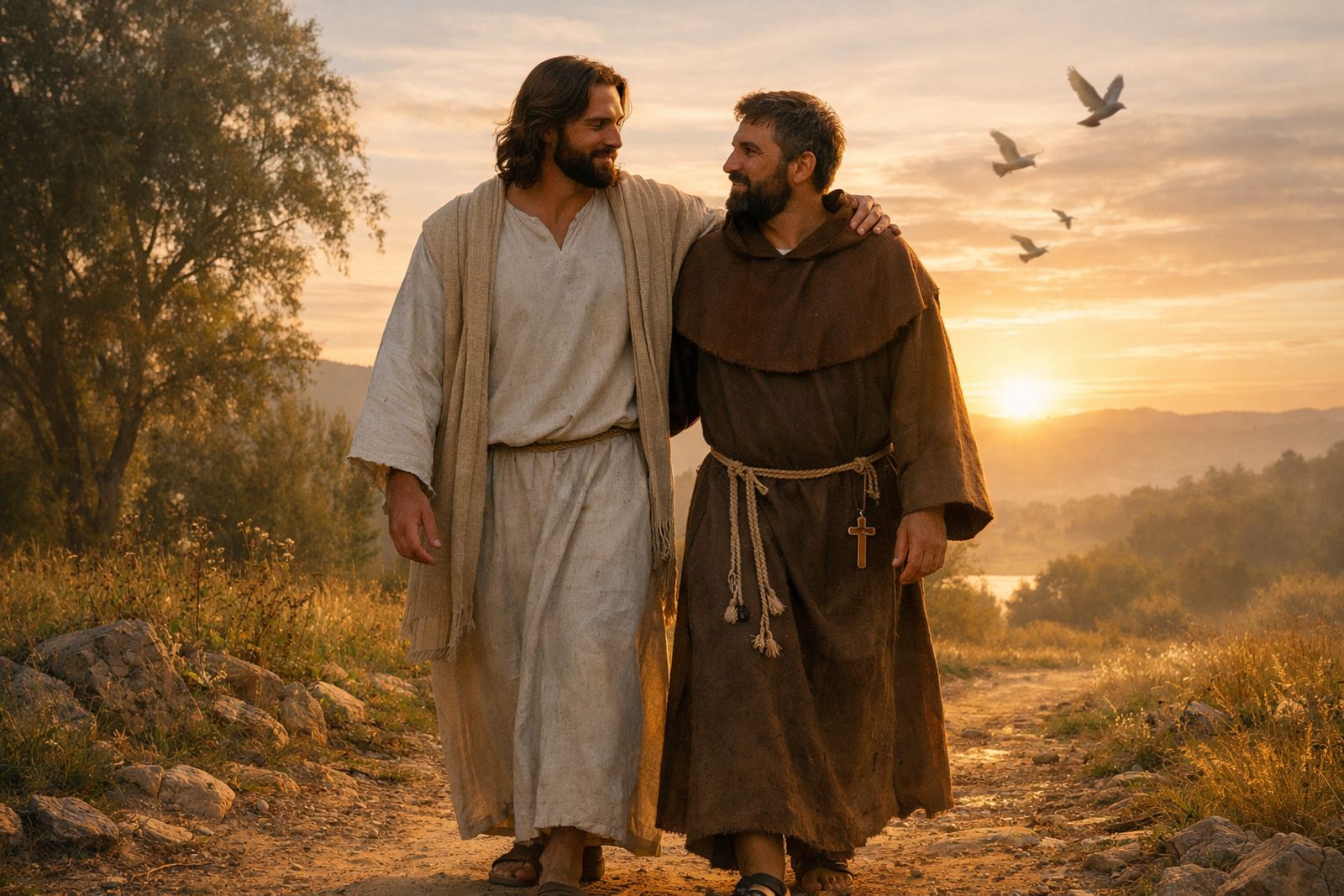 Jesús de Nazaret y Francisco de Asís