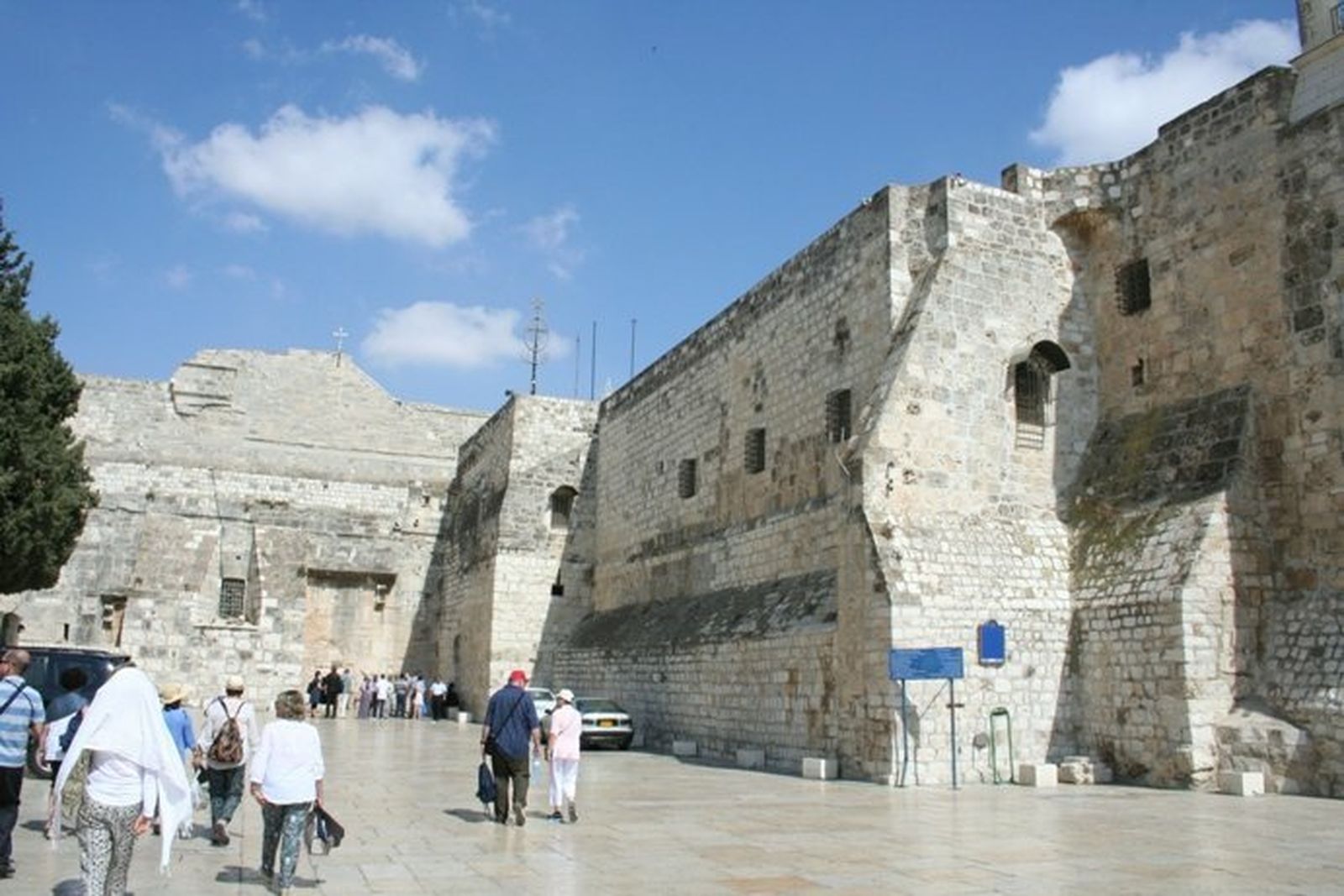 Exterior de la basílica de la Natividad de Belén