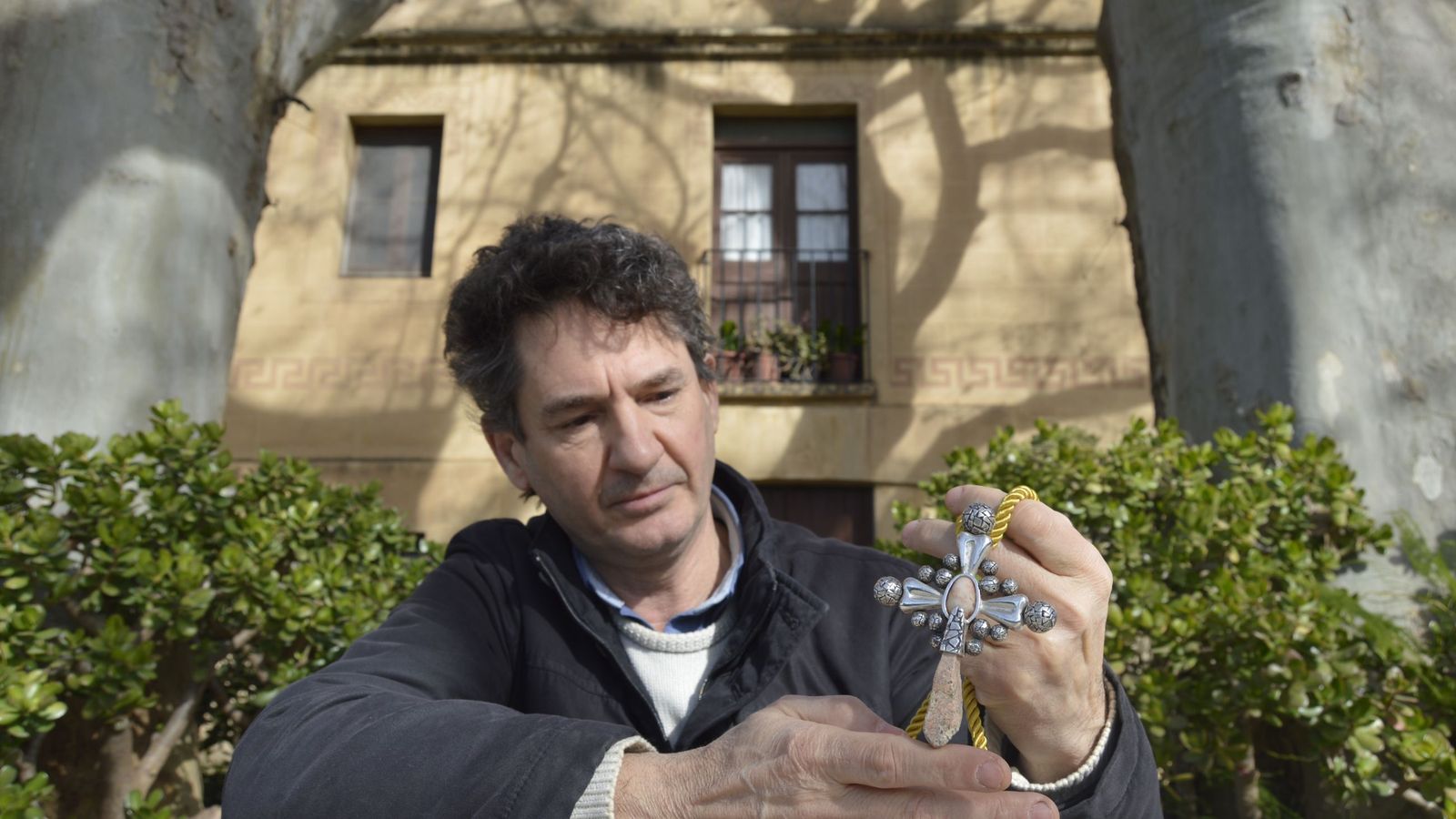 Joan Serramià, en el Mas de la Calderera, propiedad de Gaudí.