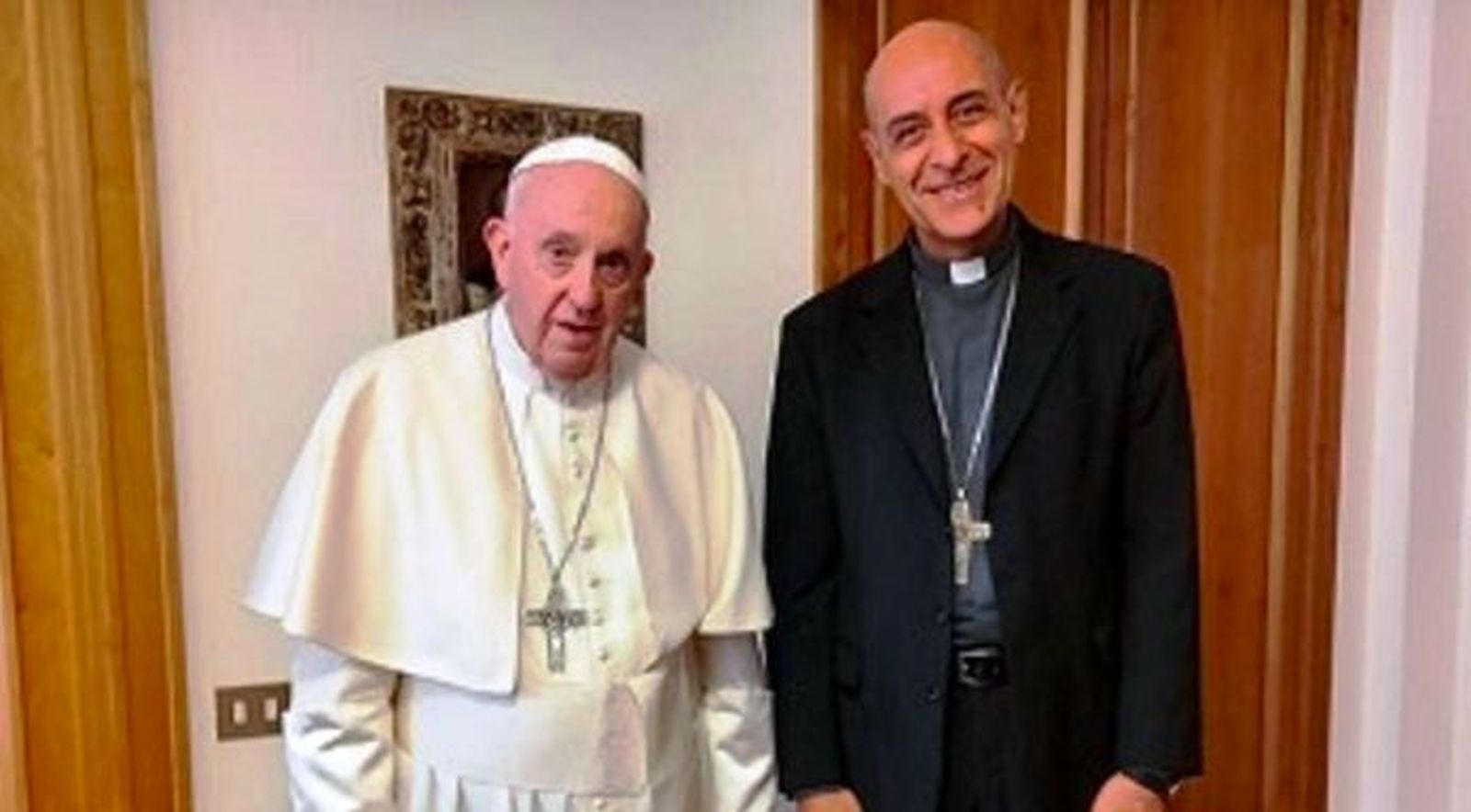 Víctor Manuel Fernández, con el Papa