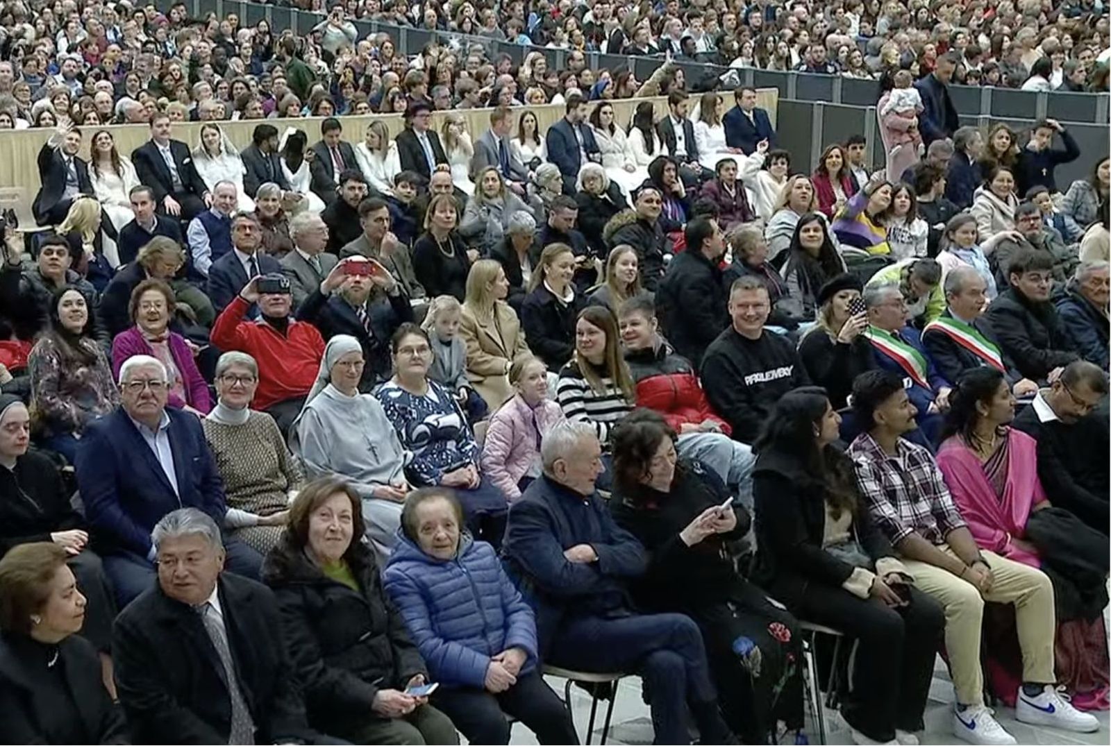 Los fieles, durante la audiencia general