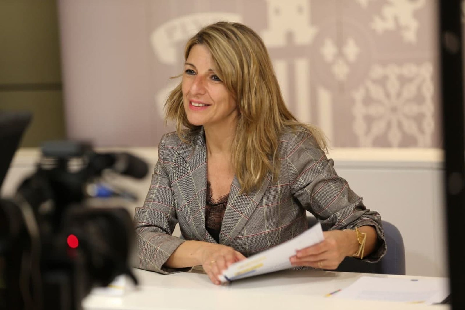 La 'fe' sin complejos de Yolanda Díaz, la vicepresidenta comunista