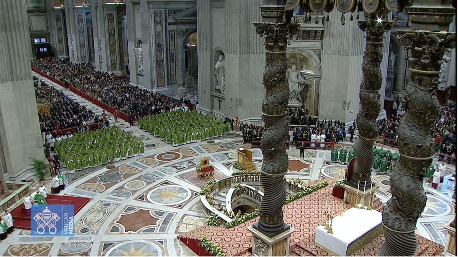 Vista de la básilica de san Pedro