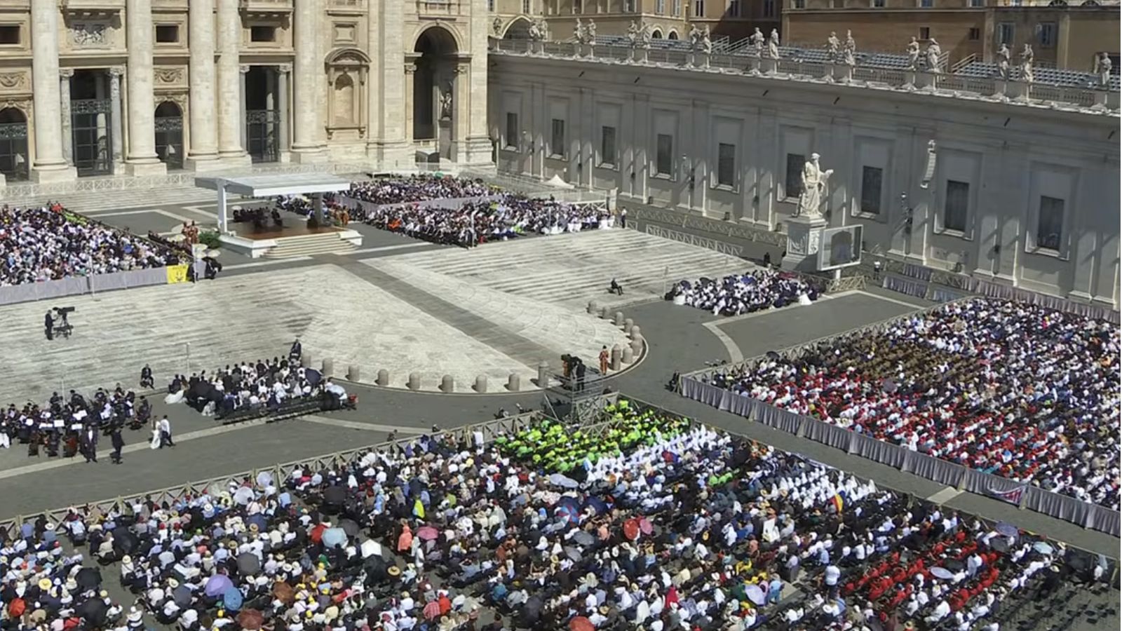 La plaza de San Pedro en la audiencia general