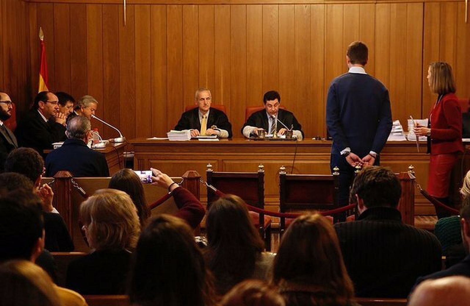 Momento del juicio del caso Romanones