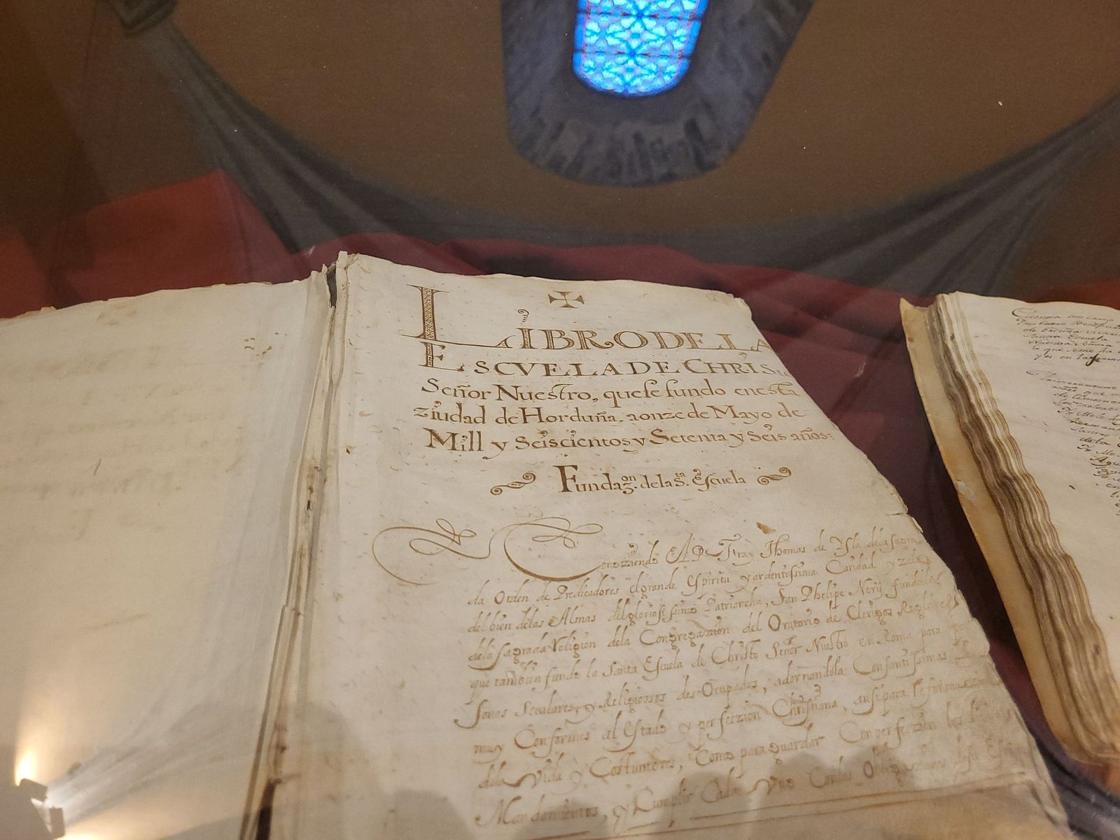 Acta fundacional de la Escuela de Cristode Orduña