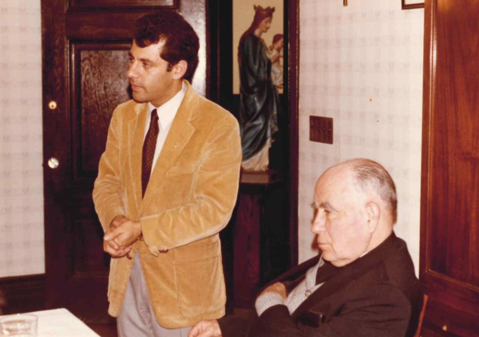 Cardenal Silva Henríquez y Mario Paredes