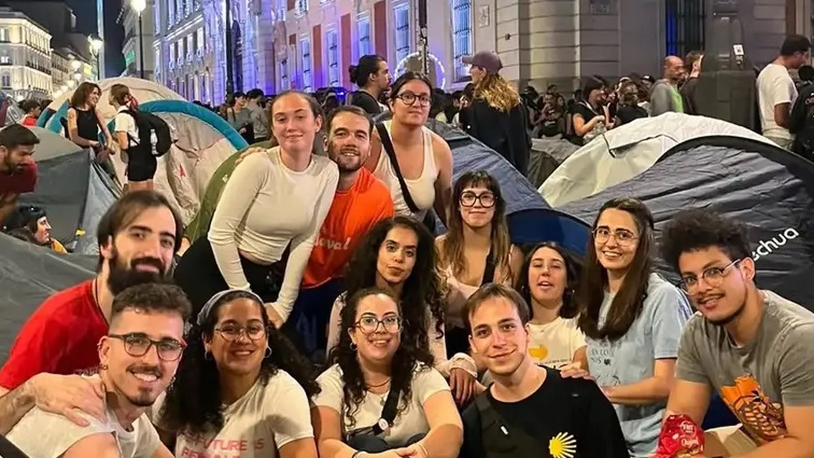Acampada en sol