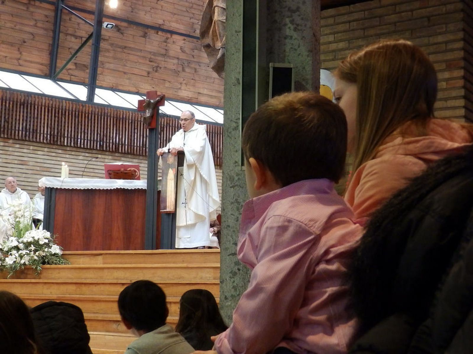 Fray Mitxel, en su sermón