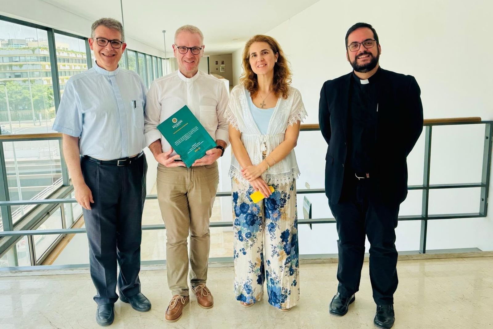 De izda, a dcha., Miguel A. Nuñez, Manuel Palma, Teresa Jiménez y Manuel Dana