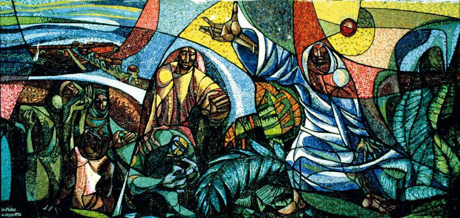 Uno de los murales de Muñoz, en Ecuador