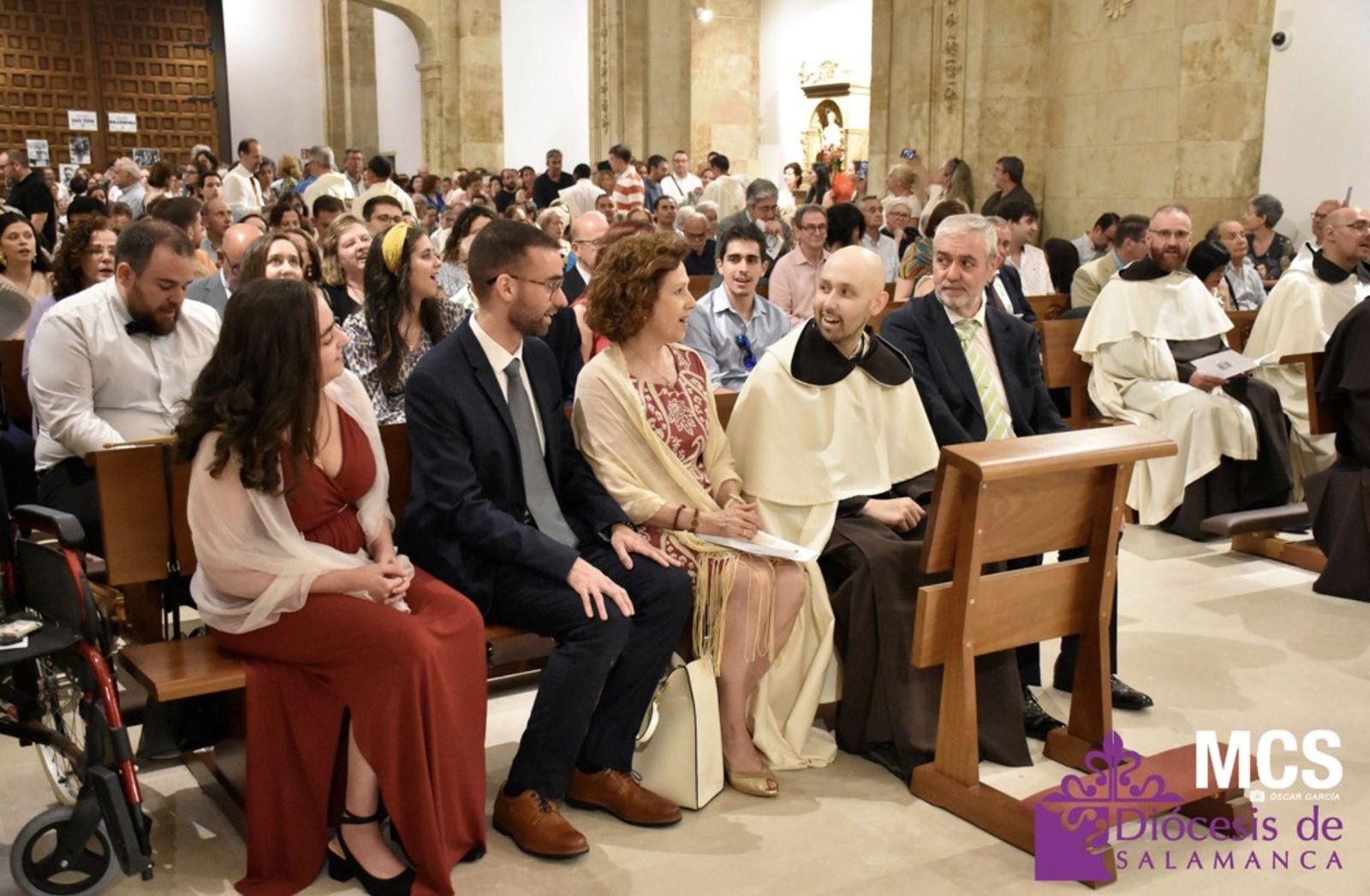 Pablo María de la Cruz, tras su entrada como novicio 'in articulo mortis'