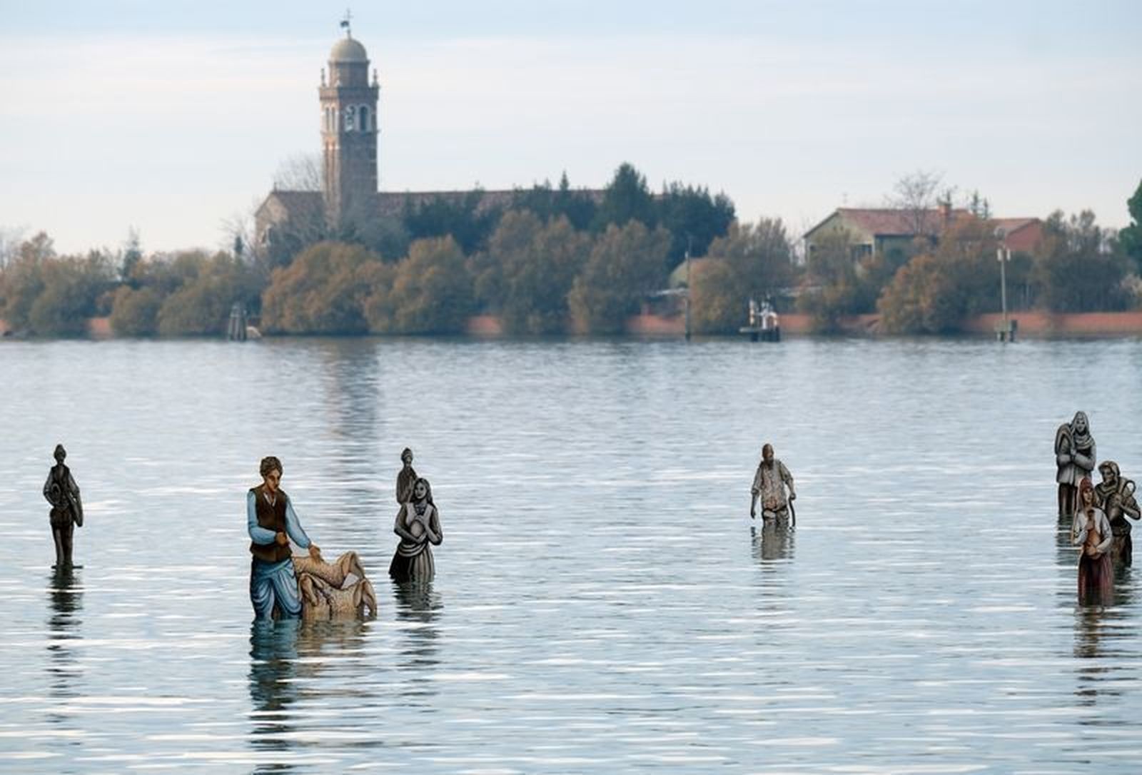Pesebre flotante de Venecia