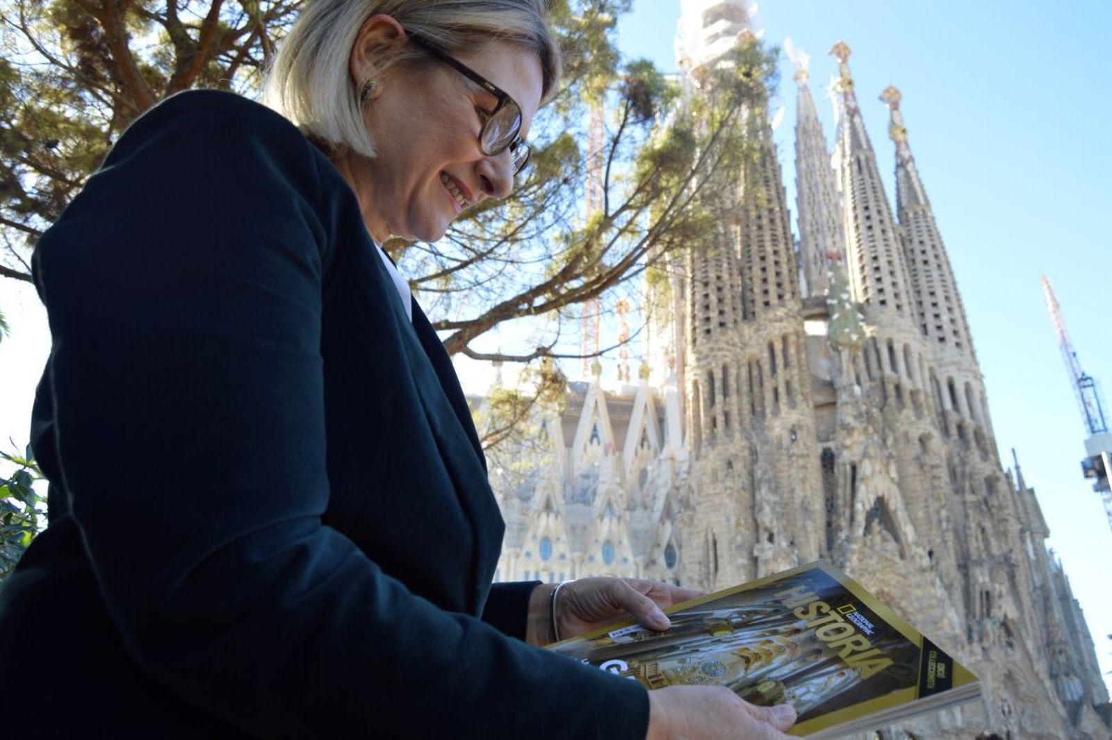 Chiara Curti, ante la Sagrada Familia