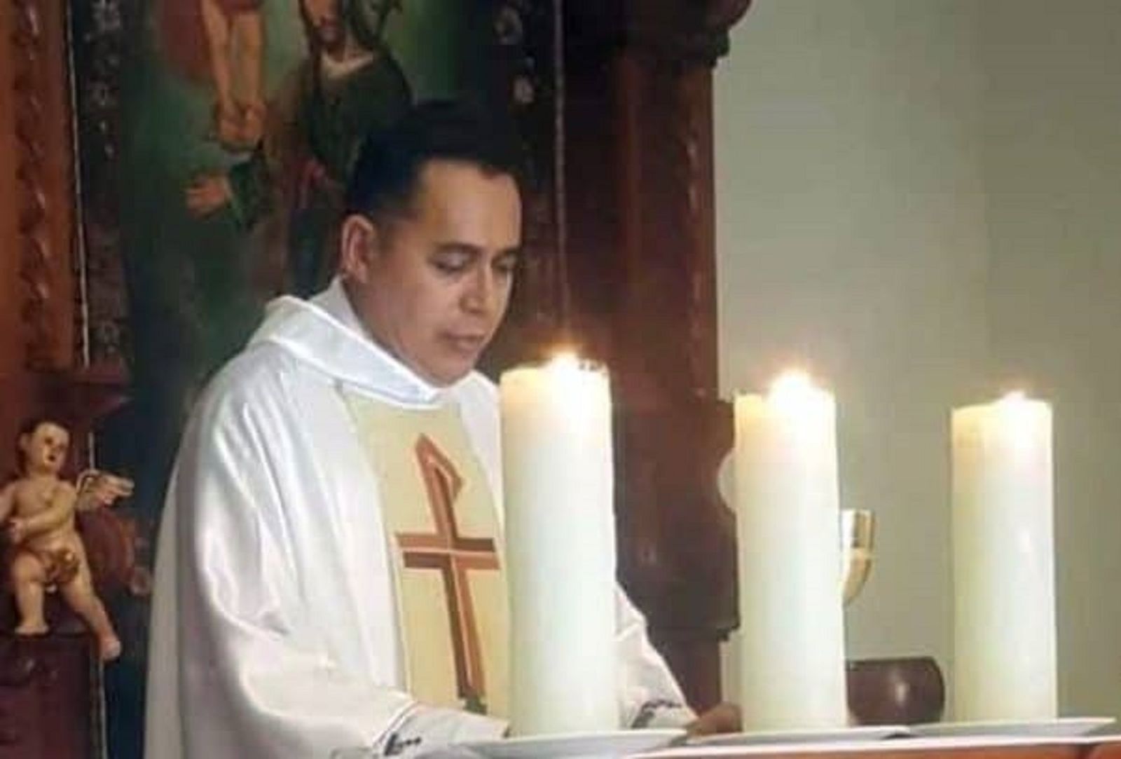 El sacerdote Leonel Balmaceda, detenido por el Gobierno de Ortega. Foto Cortesía Confidencial