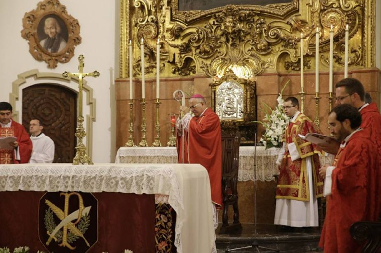 Demetrio Fernández, en la celebración de San Pelagio