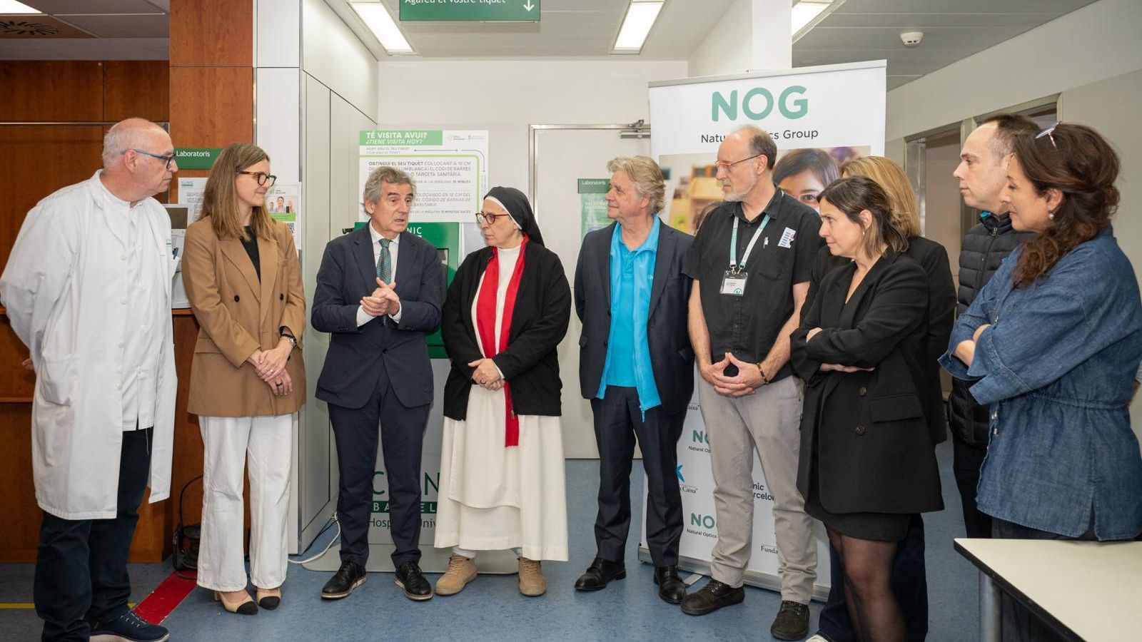 Sor Lucía, con responsables del proyecto