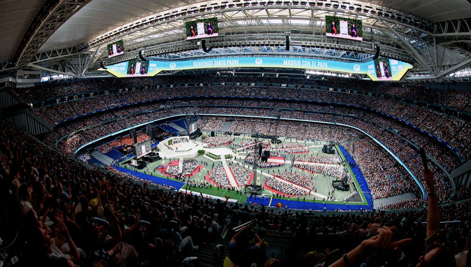 El Papa, en el Bernabeu