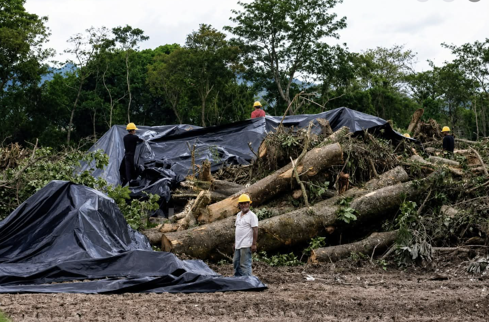 Deforestación en el parque El Espino de El Salvador