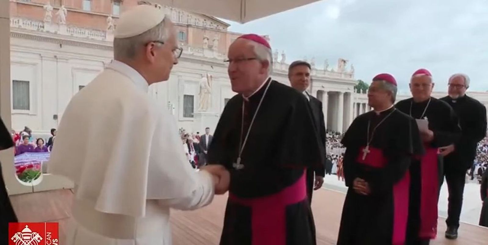 Saiz Meneses, con el Papa León XIV