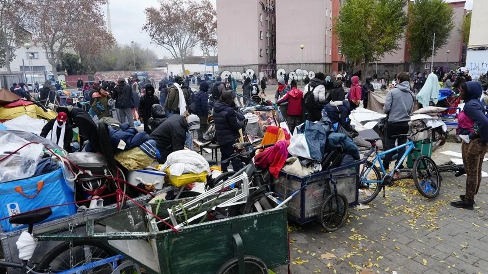 Desalojo en Badalona