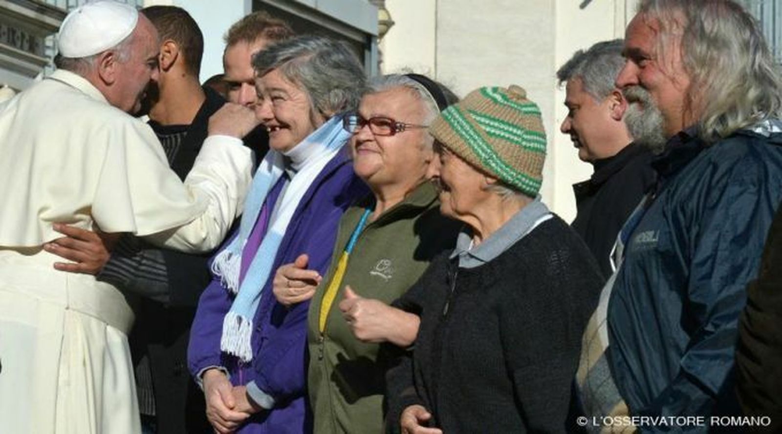 Papa y pobres de Roma